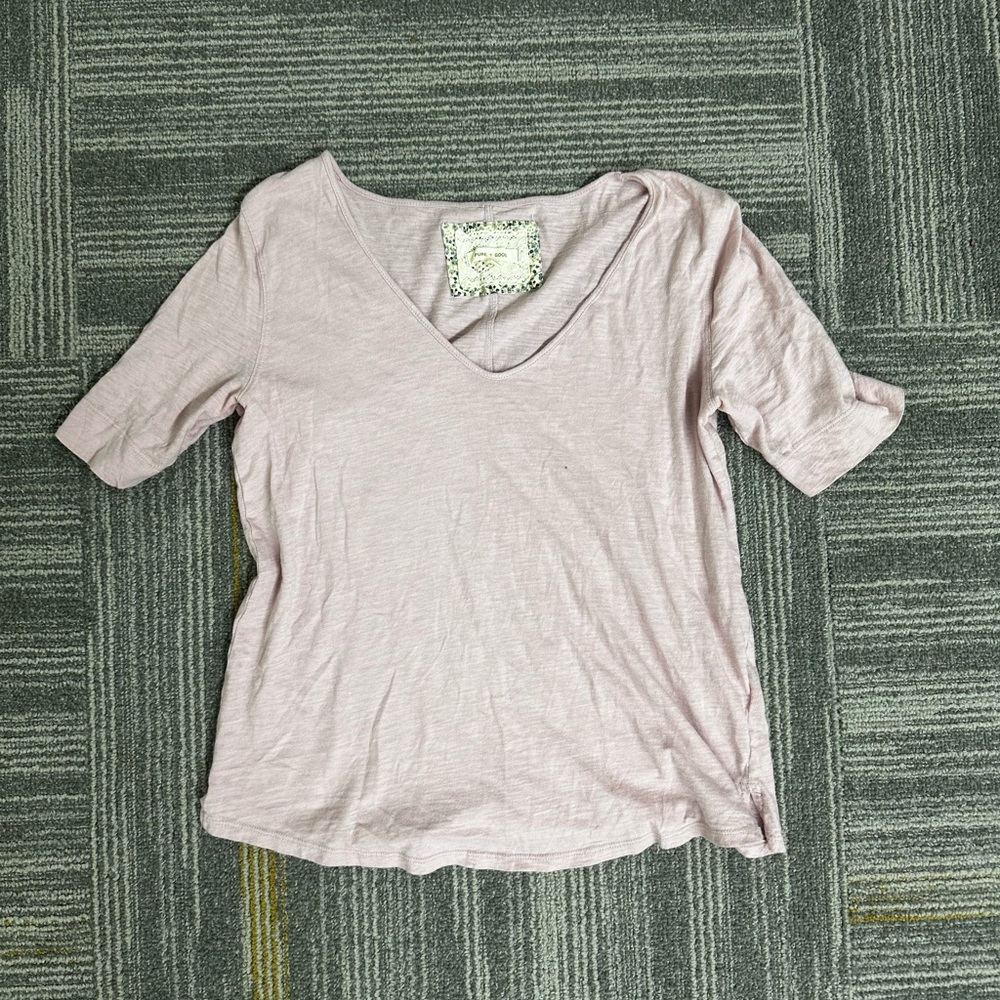 Soft Pink Pure+Good Anthropologie Women's Tee